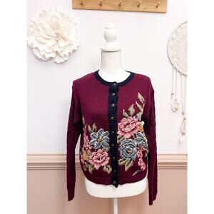 Marisa Christina Petite Small Handknitted Vintage Cardigan